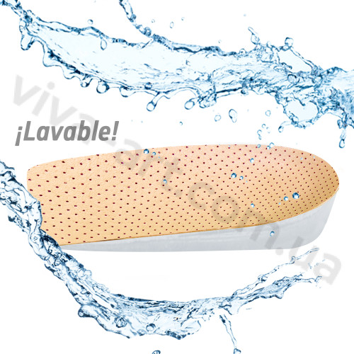 Підп'яточник гелевий покритий шкірою, комфортний для втомлених ніг, розмір на вибір, пара.